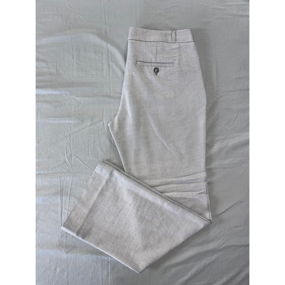 Banana Republic Logan Fit Bootcut Trouser Pants. Gray Twill, Size 6. GUC!!